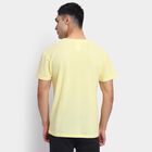 Men's Round Neck Half Sleeves T-Shirt , Yellow, small image number null
